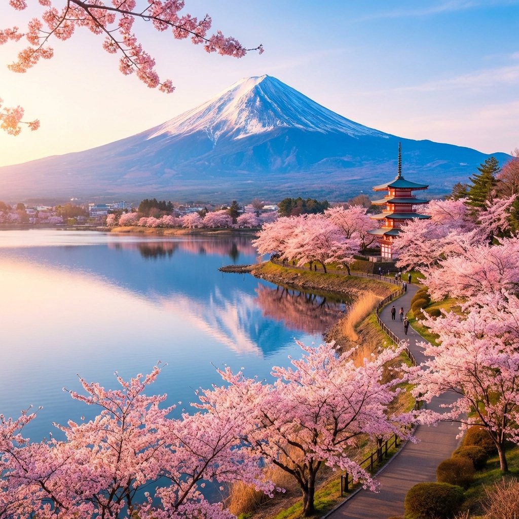 Cherry Blossom Mount Fuji